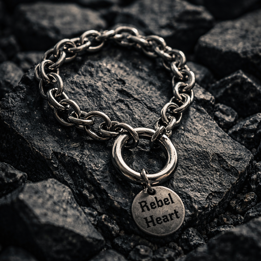 Statement Anhänger Rebel Heart aus hochwertigem Edelstahl