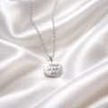 Statement Kette Mama ich liebe dich aus hochwertigem Edelstahl