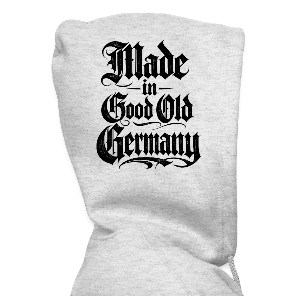 Männer Heavyweight Kapuzenjacke Made in good old Germany - Weiß meliert