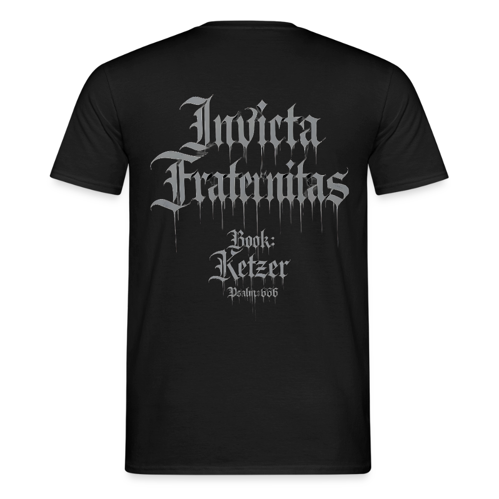 Männer T-Shirt Invicta Fraternitas - Schwarz