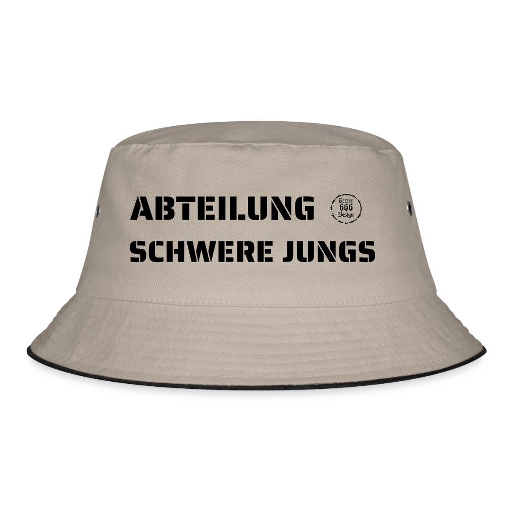 Bucket Hat Abteilung schwere Jungs - Khaki/Schwarz