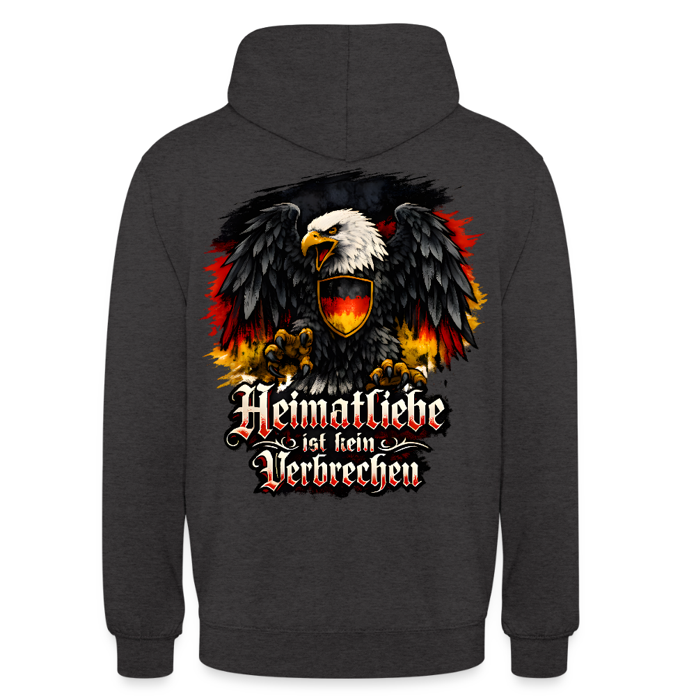 Unisex Hoodie Heimatliebe - Anthrazit
