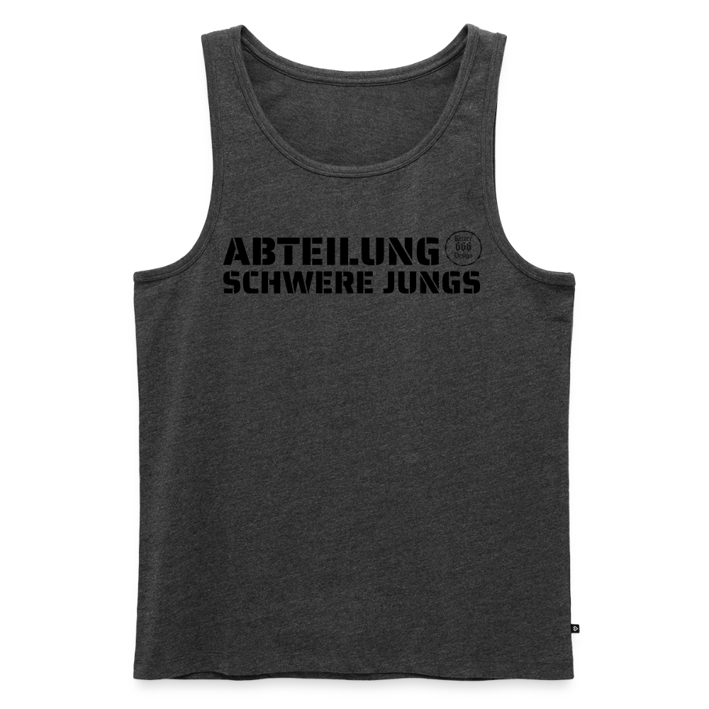Männer Premium Tank Top - Anthrazit meliert