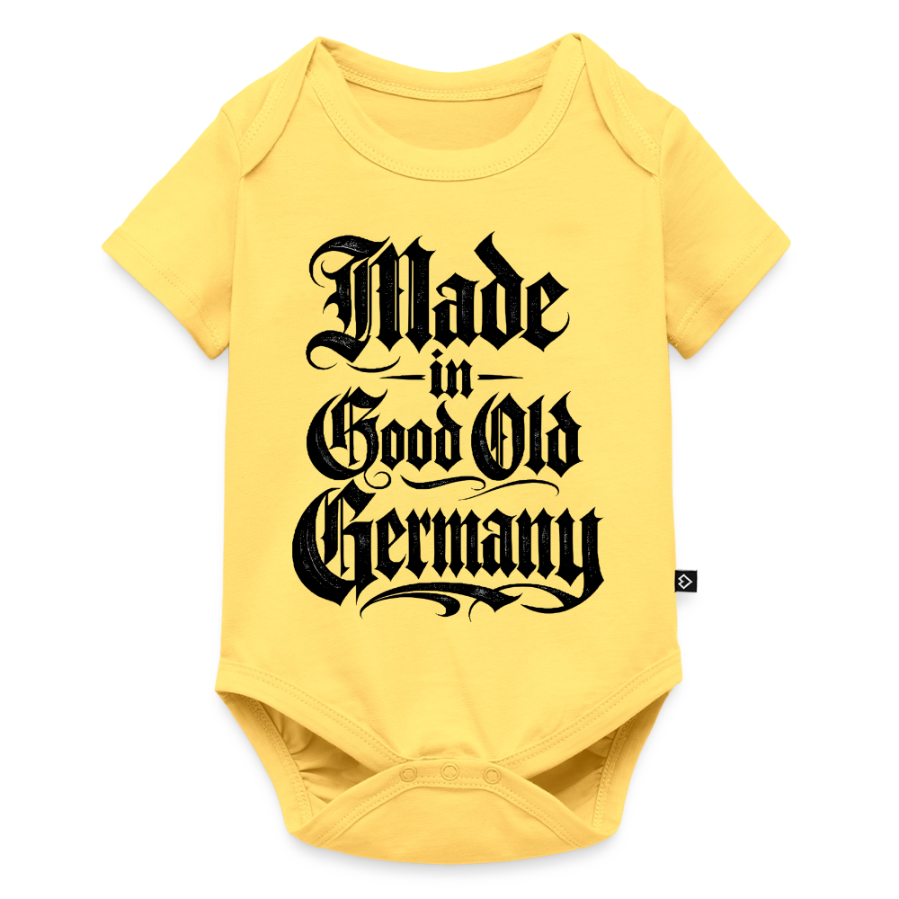 Baby Bio-Kurzarm-Body - Pastellgelb