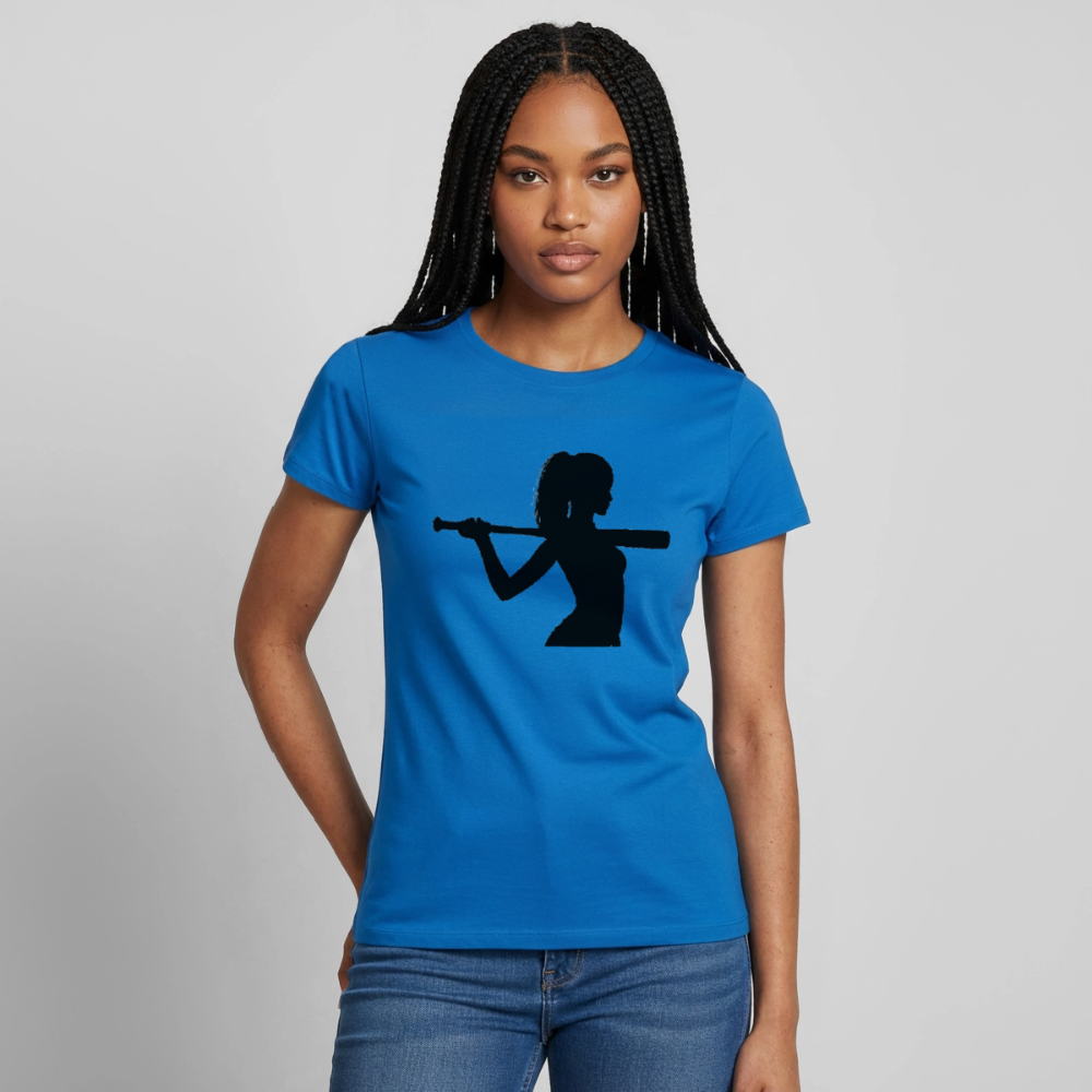 Frauen T-Shirt Lieber stehend sterben - Royalblau