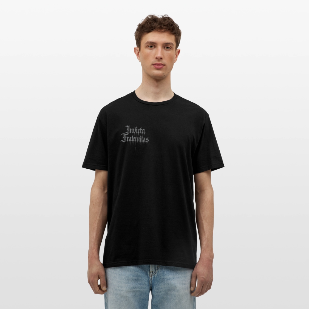 Männer T-Shirt Invicta Fraternitas Front Logo - Schwarz