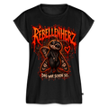 Gothic Frauen Premium T-Shirt Rebellenherz - Moth Cinder - Schwarz