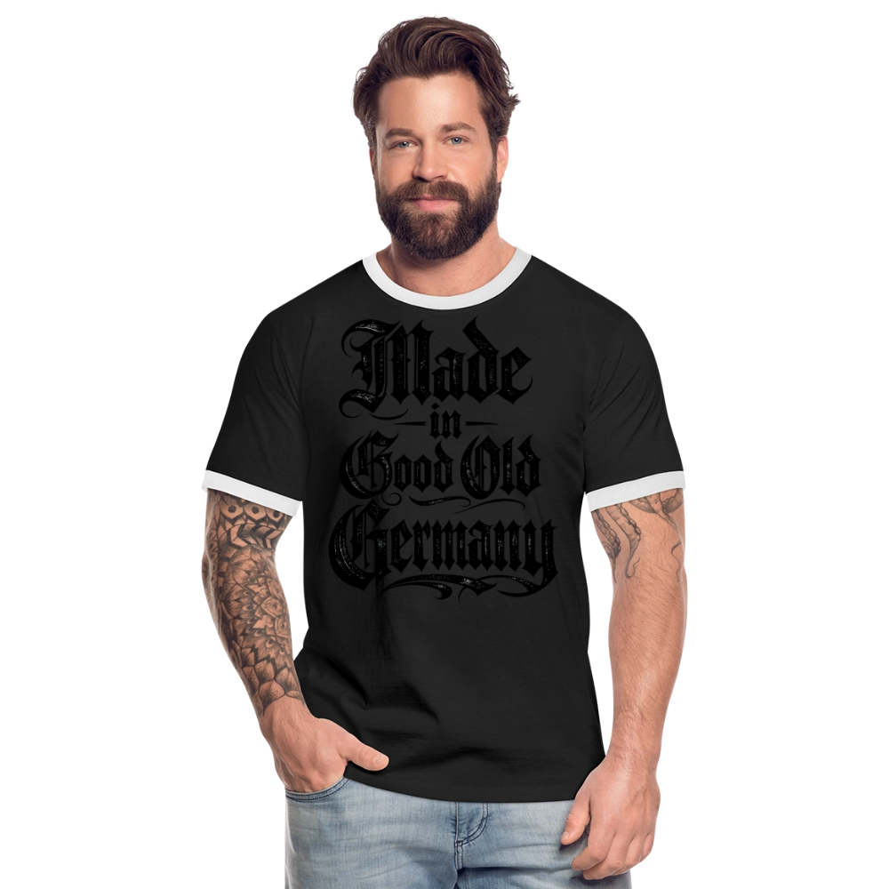 Männer Kontrast-T-Shirt MADE IN GOOD OLD GERMANY - Schwarz/Weiß