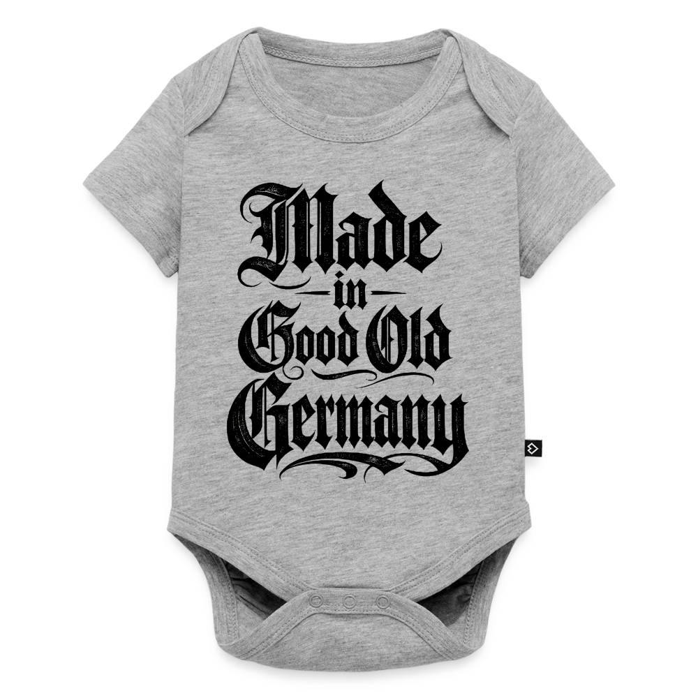 Baby Bio-Kurzarm-Body - Grau meliert