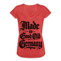 Frauen Vintage T-Shirt - Rot meliert