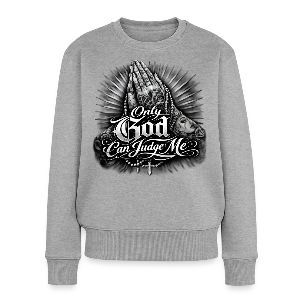 Frauen Premium Pullover - Grau meliert