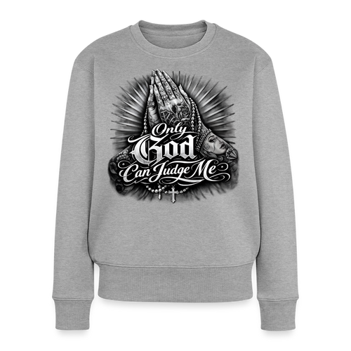 Frauen Premium Pullover - Grau meliert