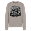 Männer Premium Pullover Only god can judge me - Taupe
