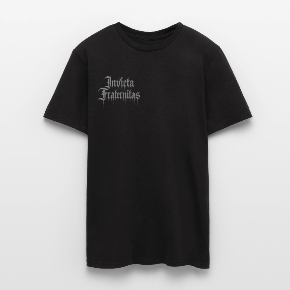Männer T-Shirt Invicta Fraternitas Front Logo - Schwarz
