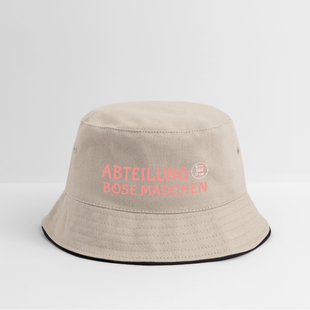 Bucket Hat - Khaki/Schwarz