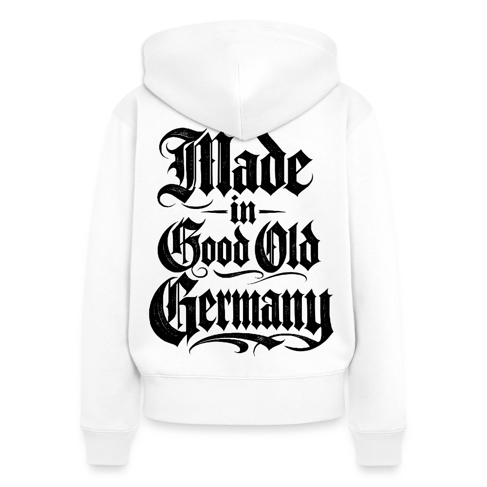 Frauen Premium Kapuzenjacke Made in good old Germany - Weiß