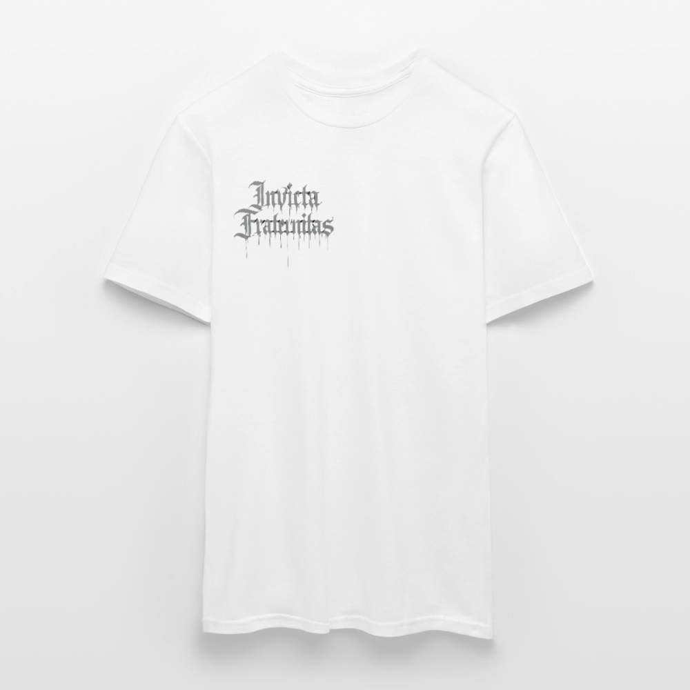 Männer T-Shirt Invicta Fraternitas Front Logo - Weiß