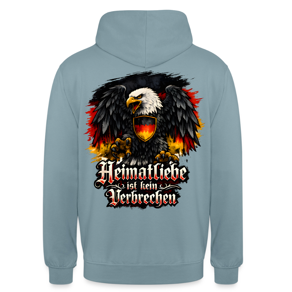 Unisex Hoodie Heimatliebe - Nebelblau