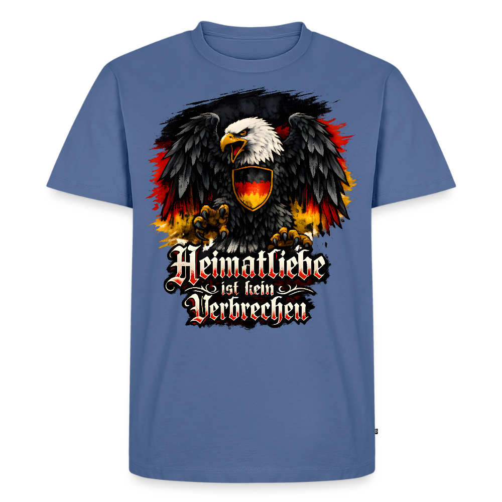 Männer Premium T-Shirt Heimatliebe - Taubenblau
