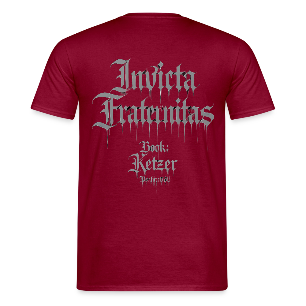 Männer T-Shirt Invicta Fraternitas - Ziegelrot