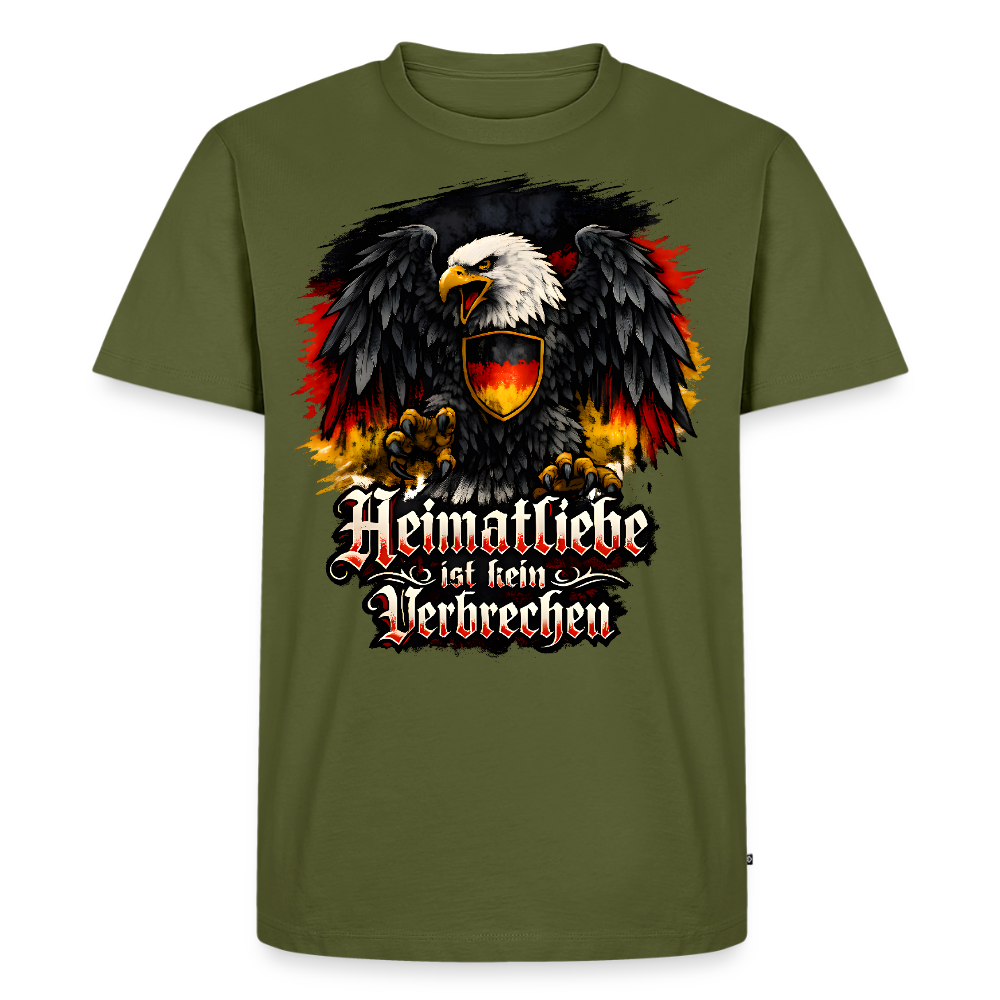 Männer Premium T-Shirt Heimatliebe - Khaki