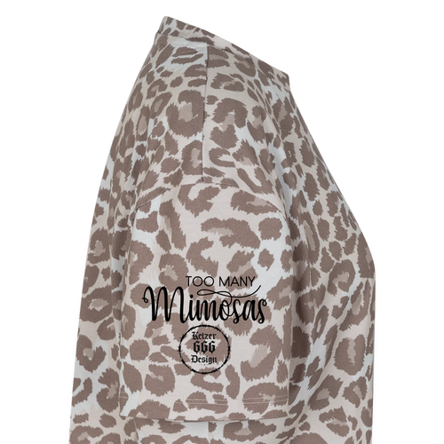 Boxy Leo Frauen Premium Organic T-Shirt Halt einfach deine Fresse - Leopard print