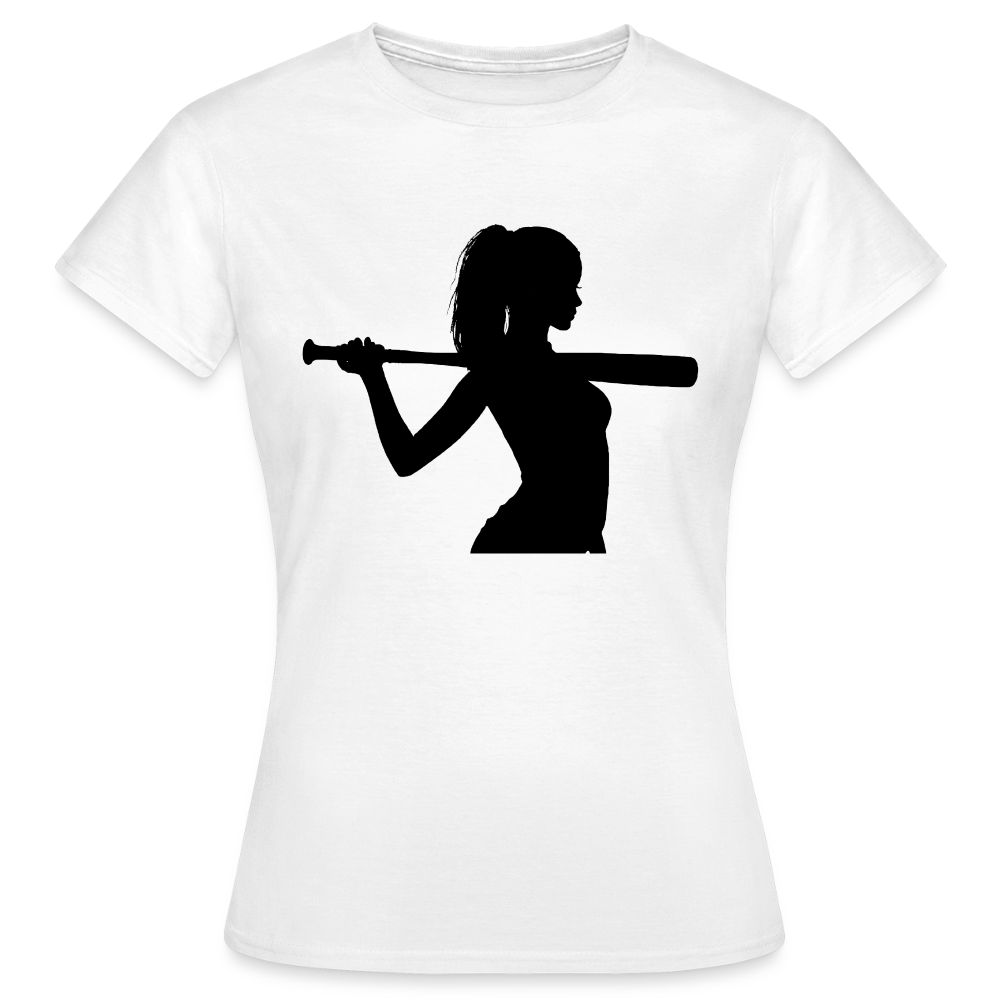 Frauen T-Shirt Lieber stehend sterben - Weiß