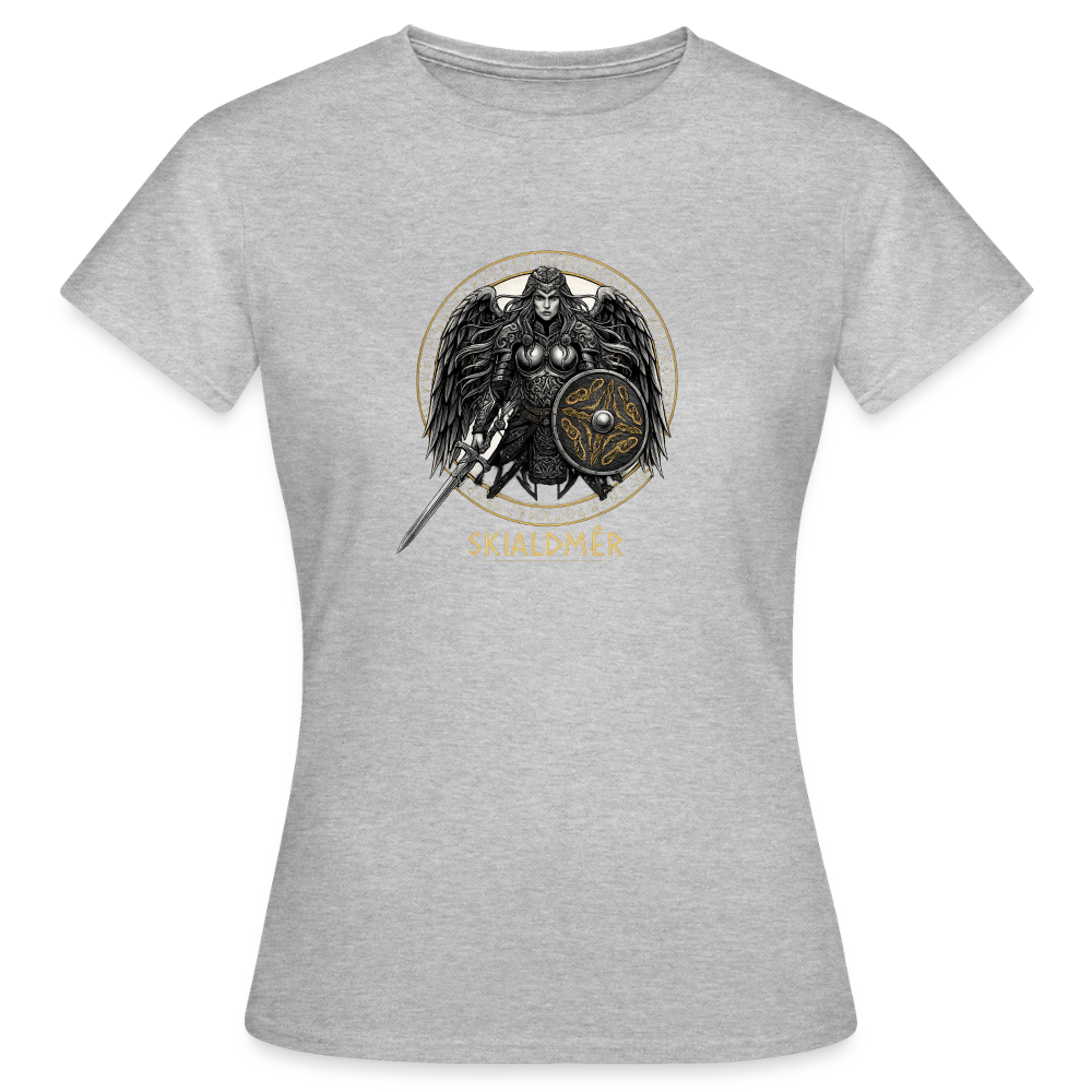 Frauen T-Shirt Schildmaid - Grau meliert