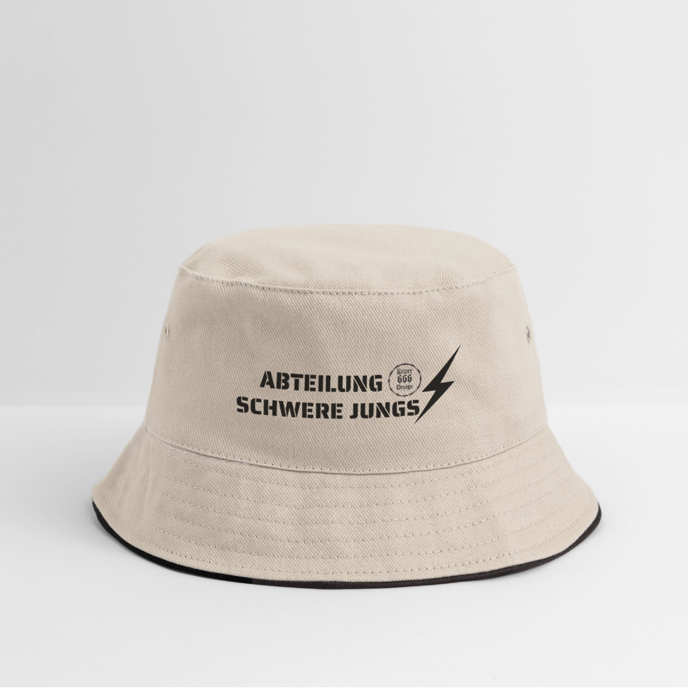 Bucket Hat Abteilung Schwere Jungs - Natur/Navy