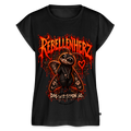Gothic Frauen Premium T-Shirt Rebellenherz - Moth Cinder - Schwarz