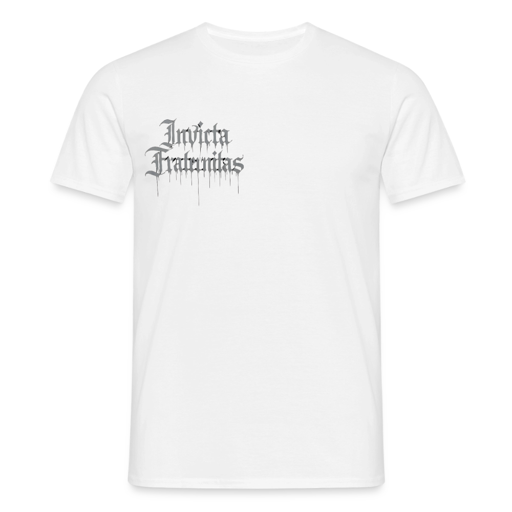Männer T-Shirt Invicta Fraternitas Front Logo - Weiß