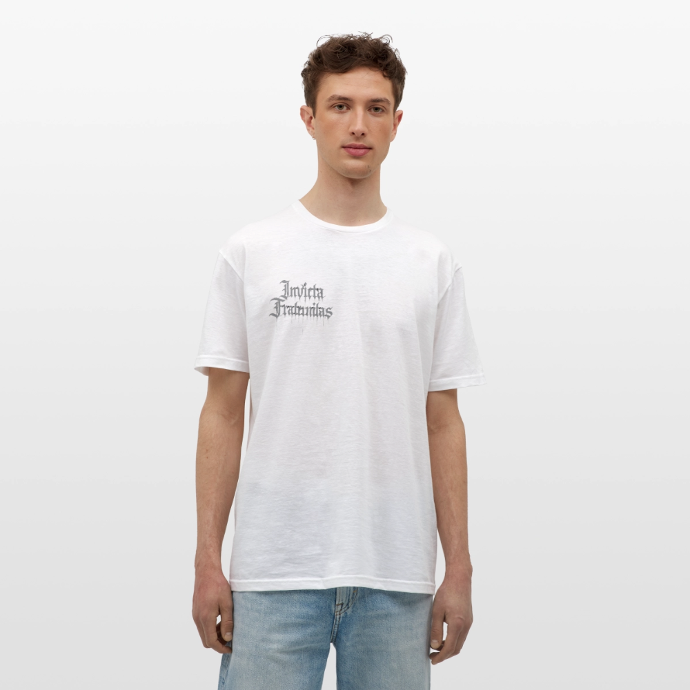 Männer T-Shirt Invicta Fraternitas Front Logo - Weiß