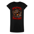 Frauen Premium Organic T - Shirt Kleid Moth Cinder from hell - Burn it down - Schwarz