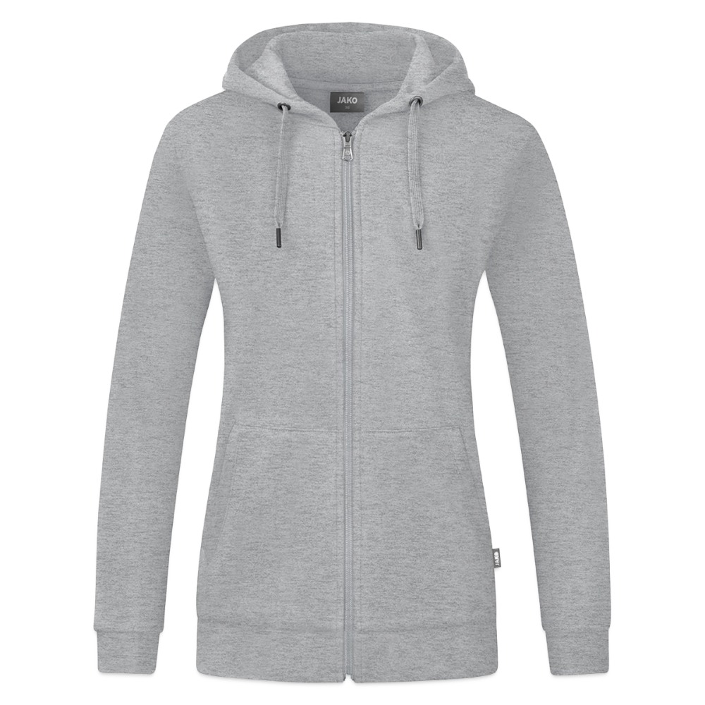 JAKO Frauen Kapuzenjacke Organic - Grau meliert