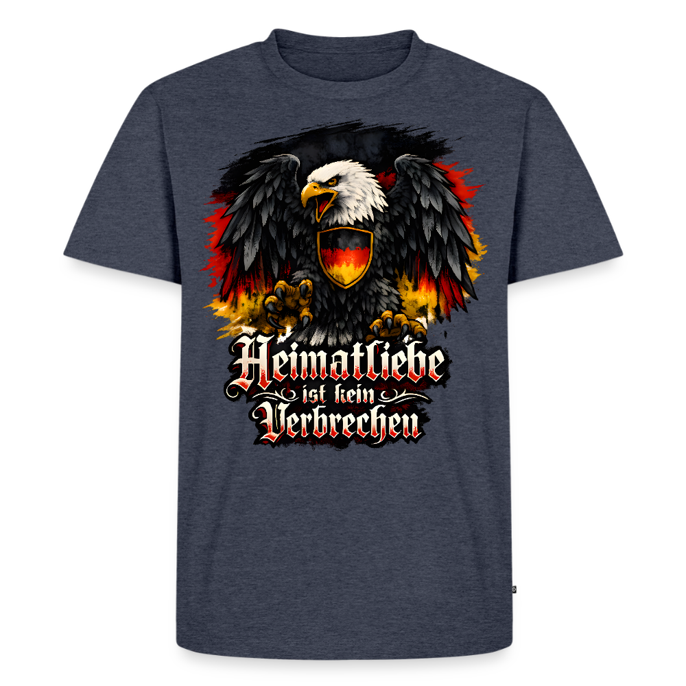 Männer Premium T-Shirt Heimatliebe - Jeansblau 