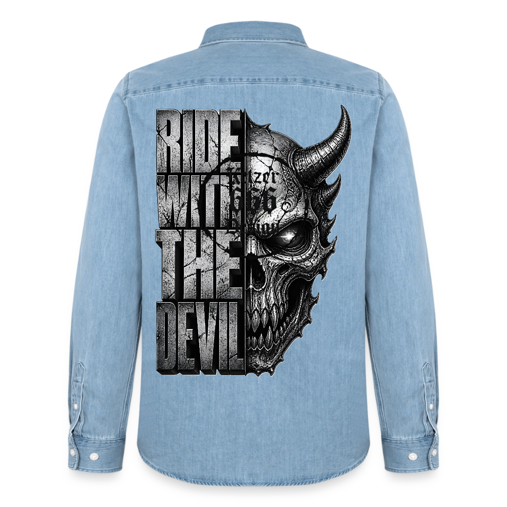 Männer Jeanshemd Organic von Stanley/Stella - verwaschenes Hellblau