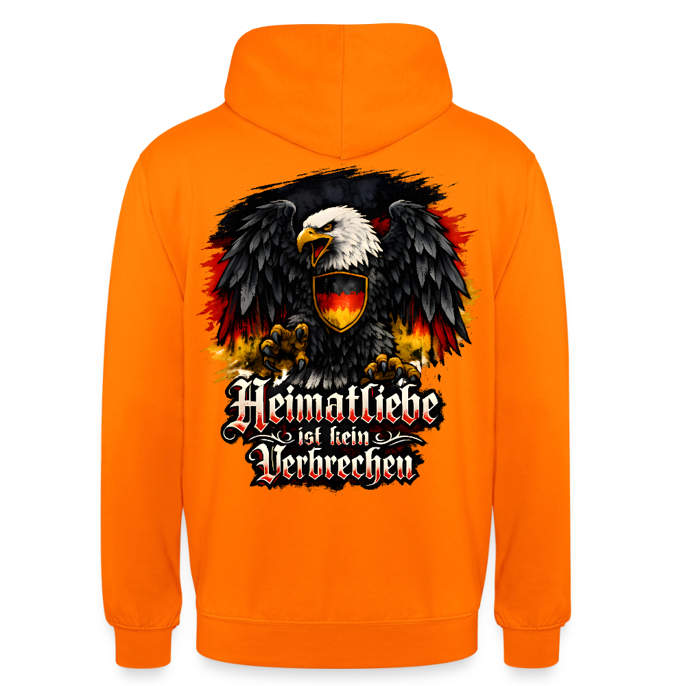 Unisex Hoodie Heimatliebe - Orange