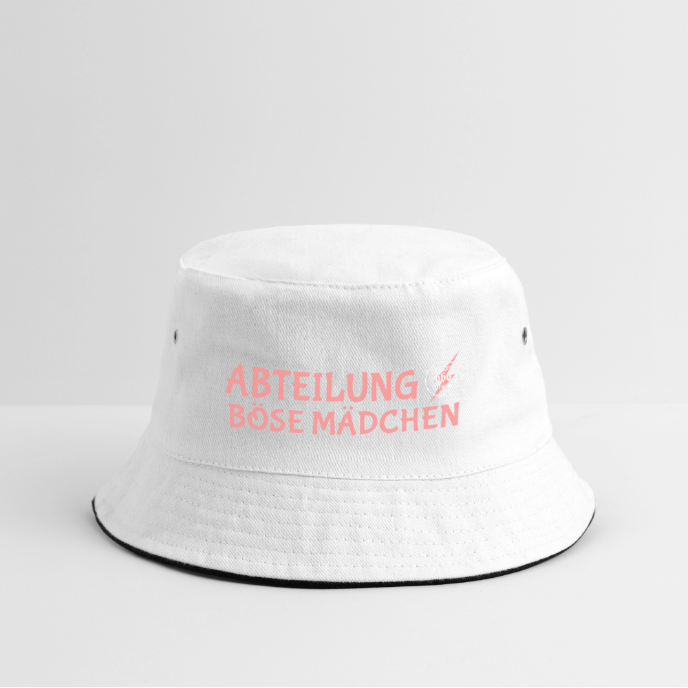 Bucket Hat - Weiß/Navy
