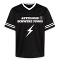 Unisex Football Style Mesh T-Shirt Schwere Jungs - Schwarz/Weiß