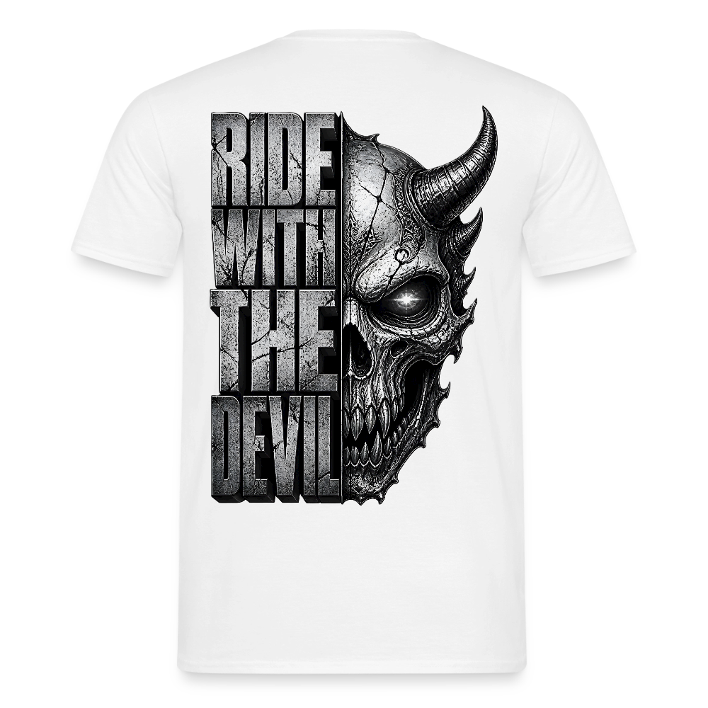 Männer T-Shirt Ride with the Devil - Weiß