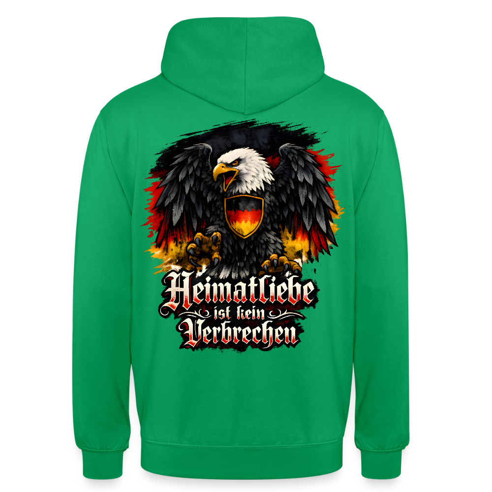 Unisex Hoodie Heimatliebe - Kelly Green