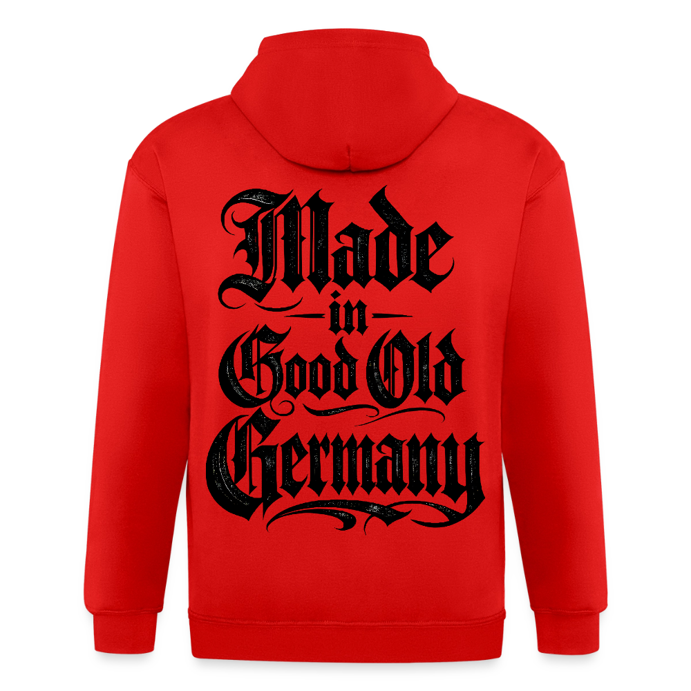 Männer Heavyweight Kapuzenjacke Made in good old Germany - Rot