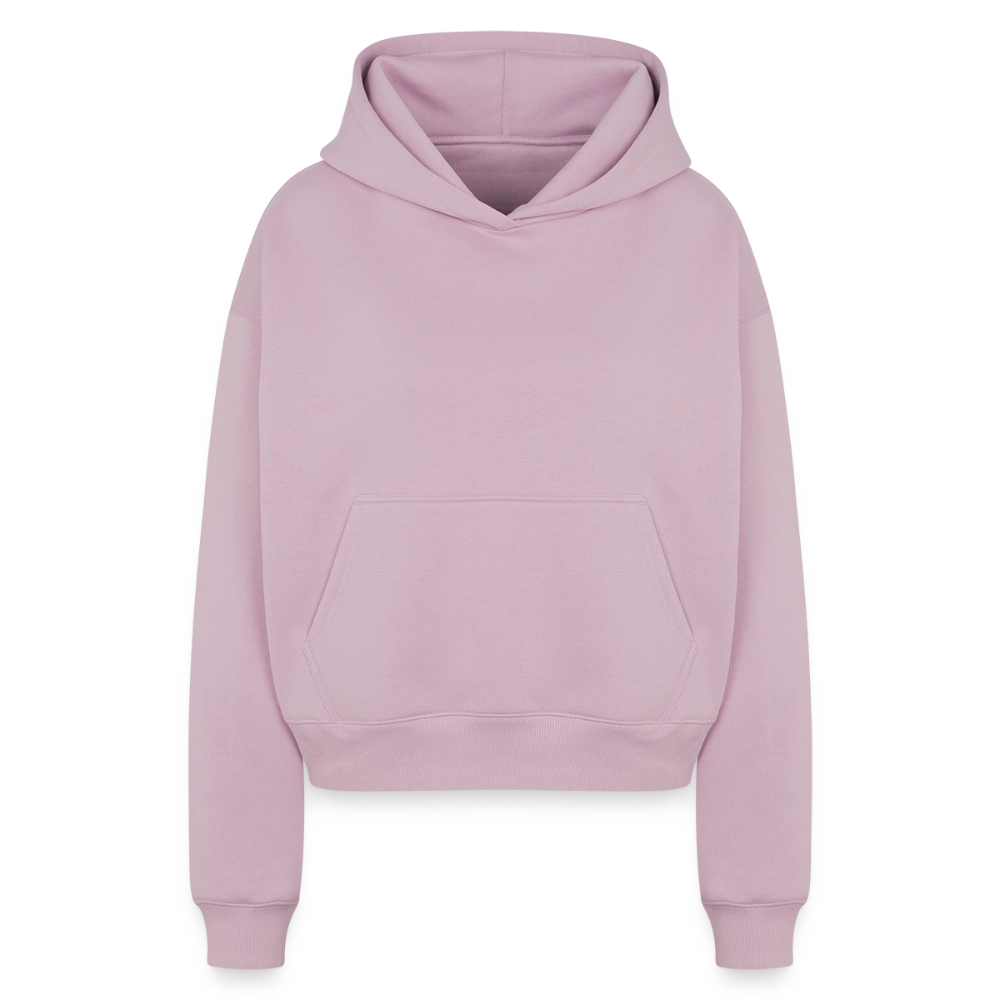 Cropped Oversized Heavyweight Frauen Hoodie - Altrosa