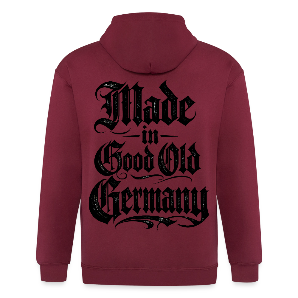 Männer Heavyweight Kapuzenjacke Made in good old Germany - Maroon