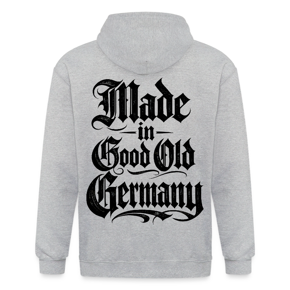Männer Heavyweight Kapuzenjacke Made in good old Germany - Grau meliert