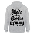 Männer Heavyweight Kapuzenjacke Made in good old Germany - Grau meliert