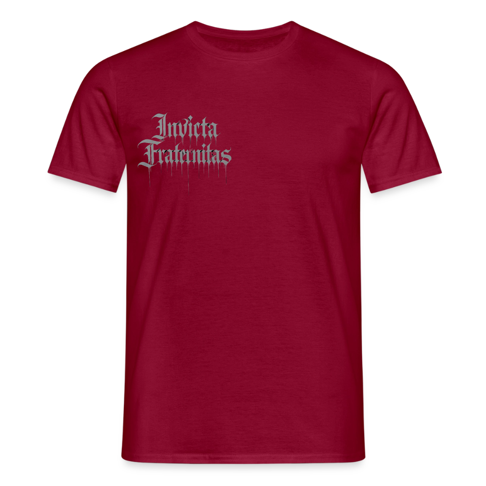 Männer T-Shirt Invicta Fraternitas Front Logo - Ziegelrot