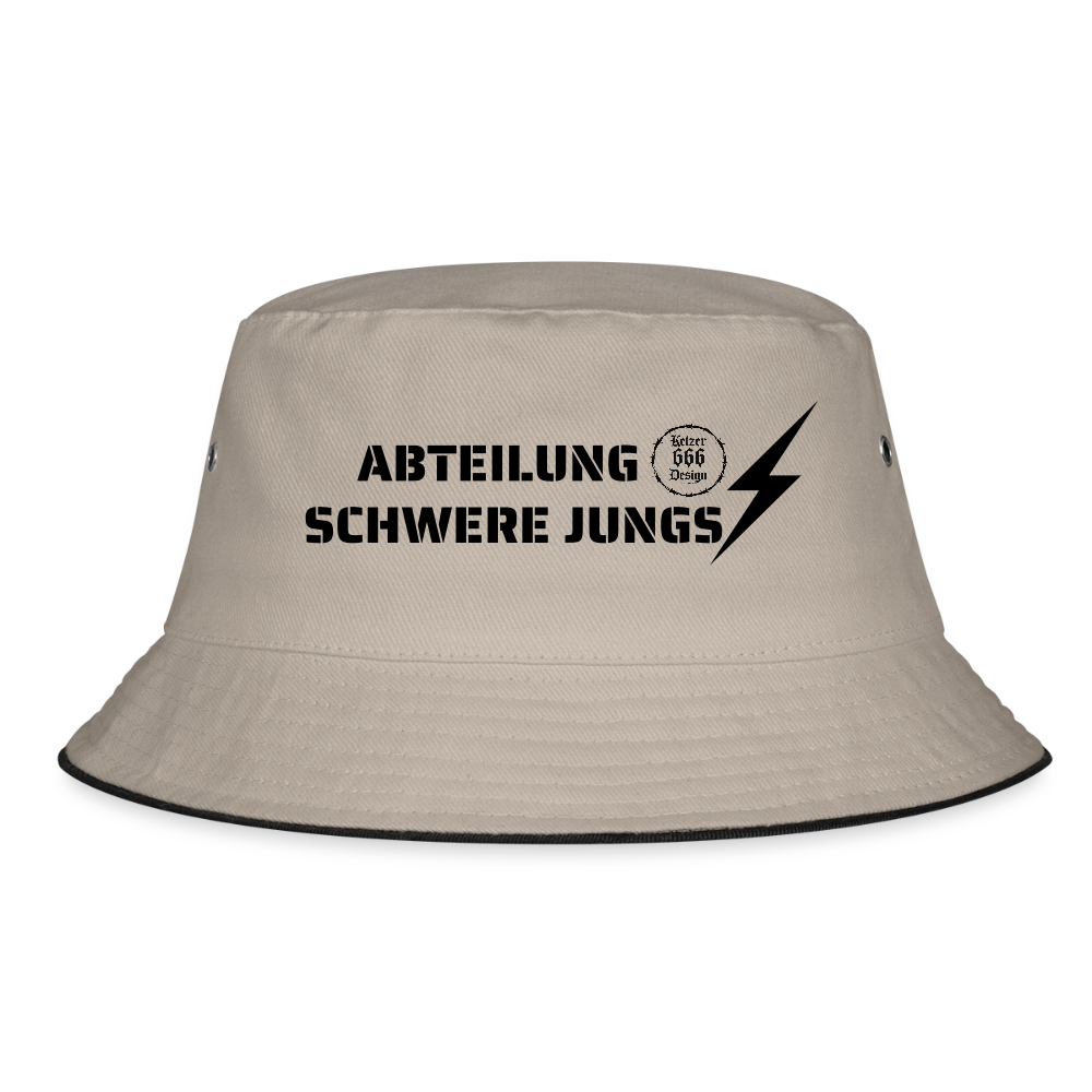 Bucket Hat Abteilung Schwere Jungs - Khaki/Schwarz
