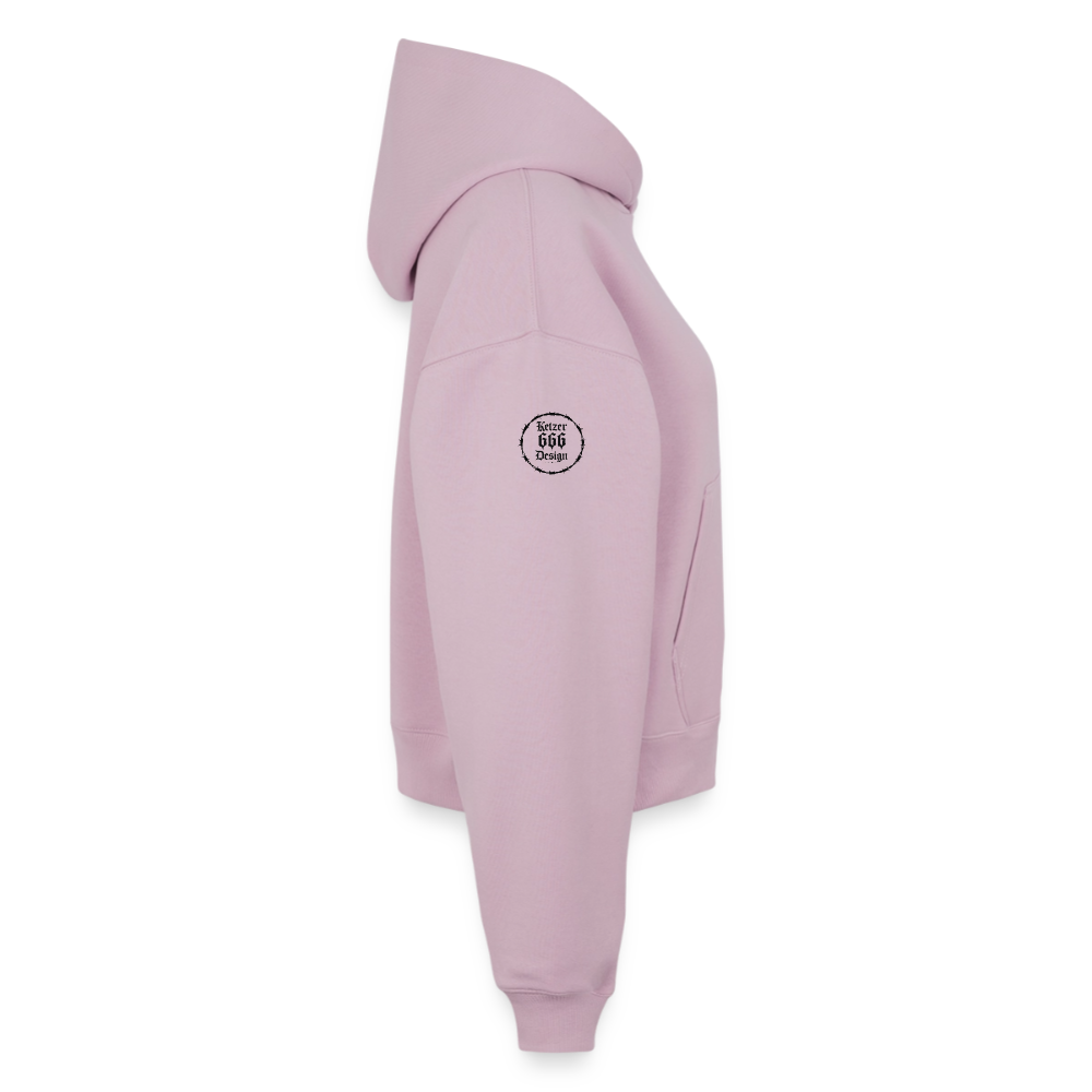 Cropped Oversized Heavyweight Frauen Hoodie - Altrosa