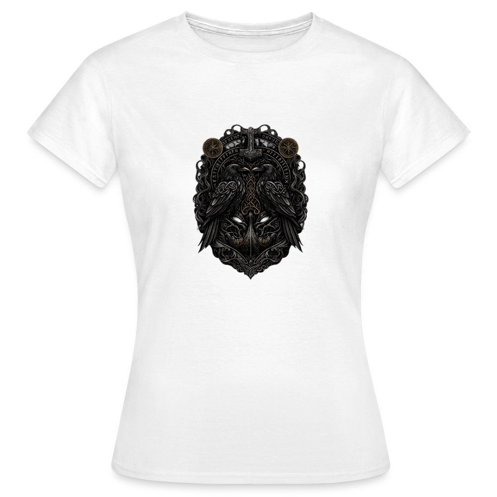 Frauen T-Shirt Thought & Memory Hugin & Munin - Weiß